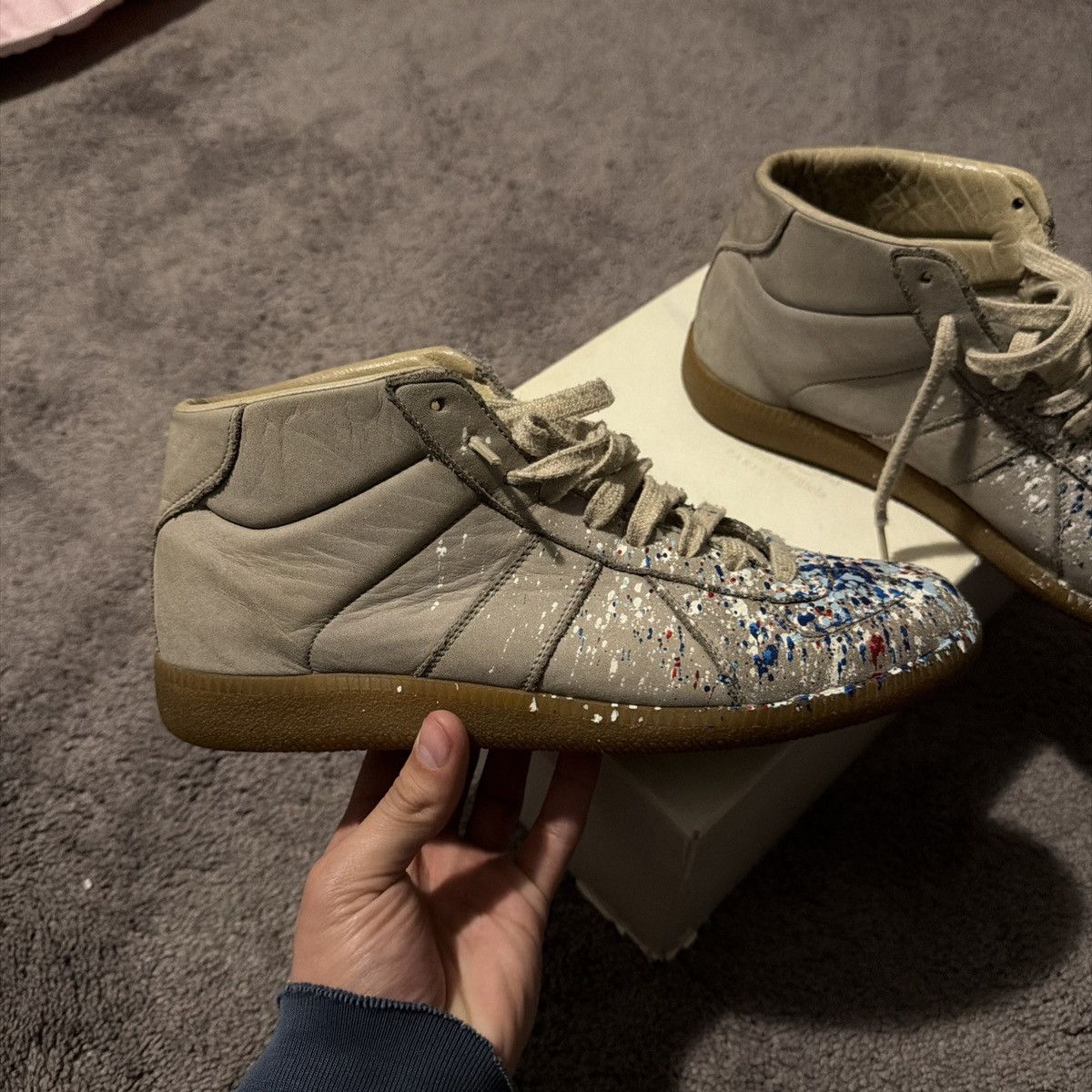 Maison Margiela Maison margiela paint splatter gats size 40 Size US 7 / EU 40 - 3 Thumbnail