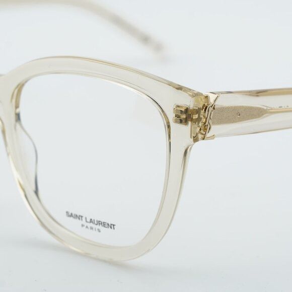 Saint Laurent Paris Saint Laurent SLM97 009 Eyeglasses Transparent Yellow 54mm Size ONE SIZE - 11 Thumbnail