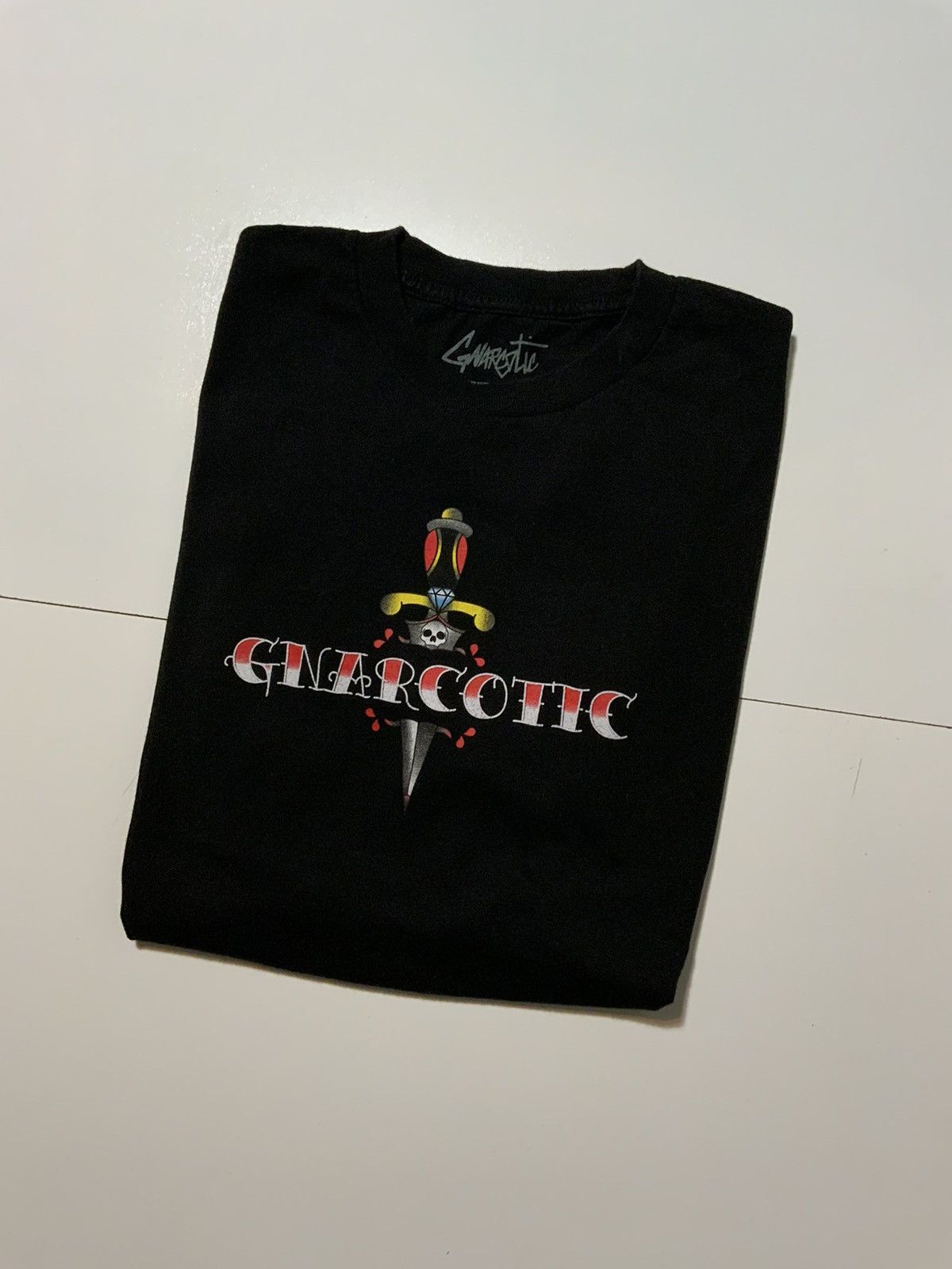 Gnarcotic Gnarcotic Street Addict Lil Gnar Knife Tattoo Skull T-Shirt Size US L / EU 52-54 / 3 - 1 Thumbnail