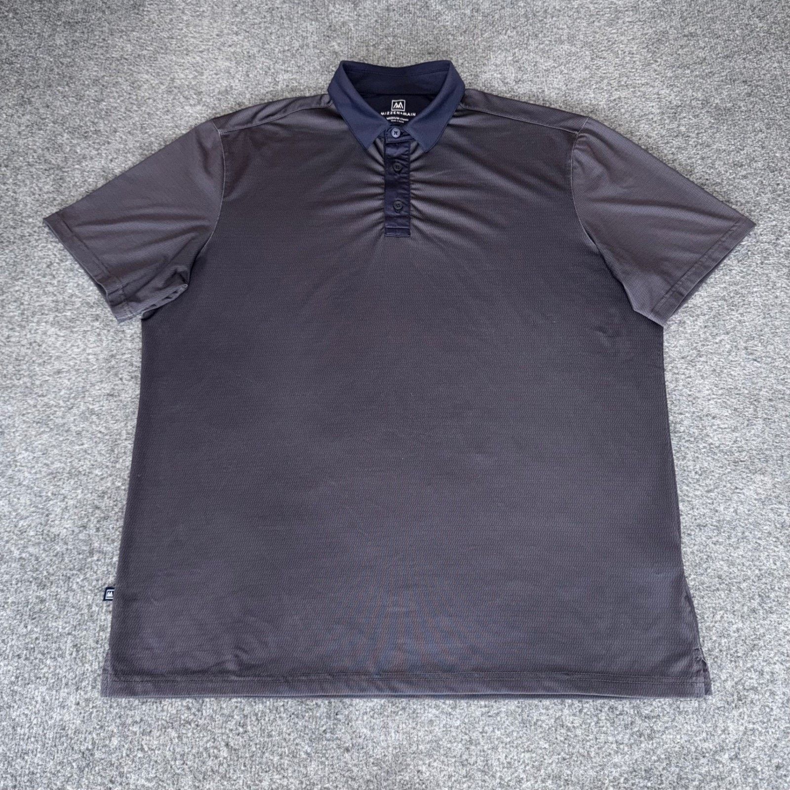 Mizzen+Main Mizzen + Main Mens Medium Classic Polo Shirt Blue Golf Work Size US M / EU 48-50 / 2 - 1 Thumbnail