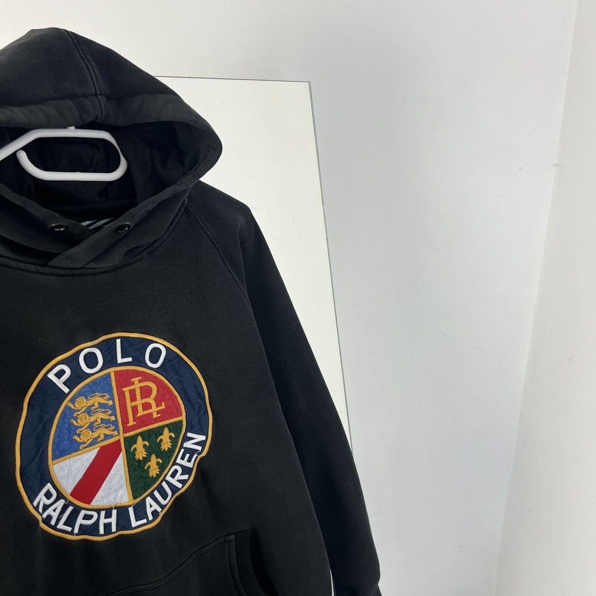 Polo Ralph Lauren Vintage Y2K Polo Ralph Lauren Big Embroidered Logo Hoodie Size US XL / EU 56 / 4 - 2 Thumbnail