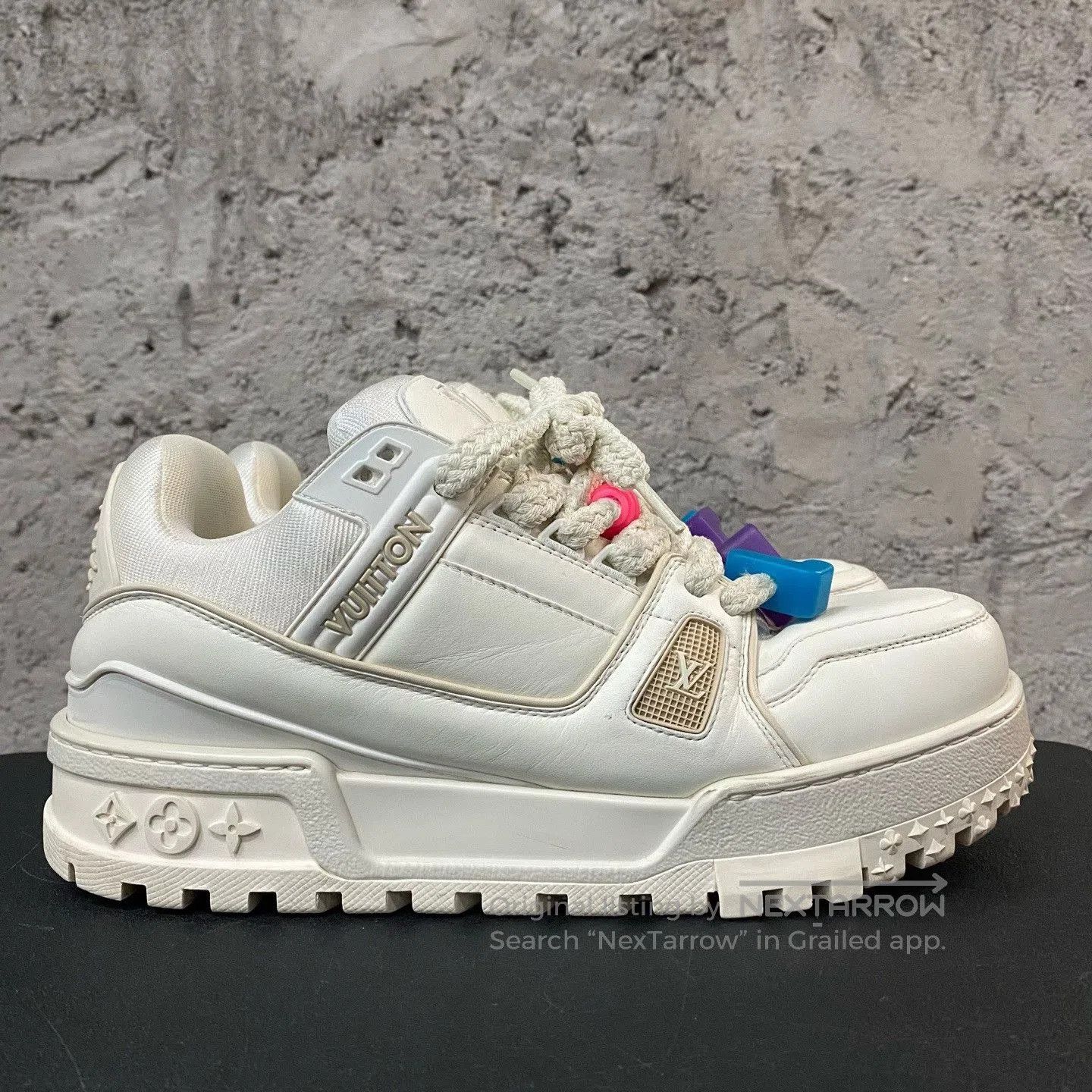 Louis Vuitton Louis Vuitton White LV Trainer Sneakers. Size US 8 / EU 41 - 1 Thumbnail