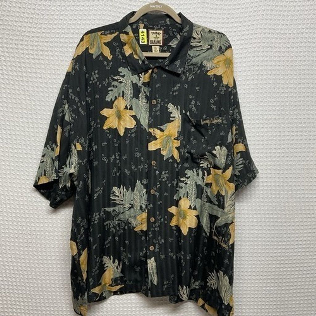 Tommy Bahama Tommy Bahama Tropical 100% Silk Button Up Shirt Men XXL Size US XXL / EU 58 / 5 - 7 Thumbnail
