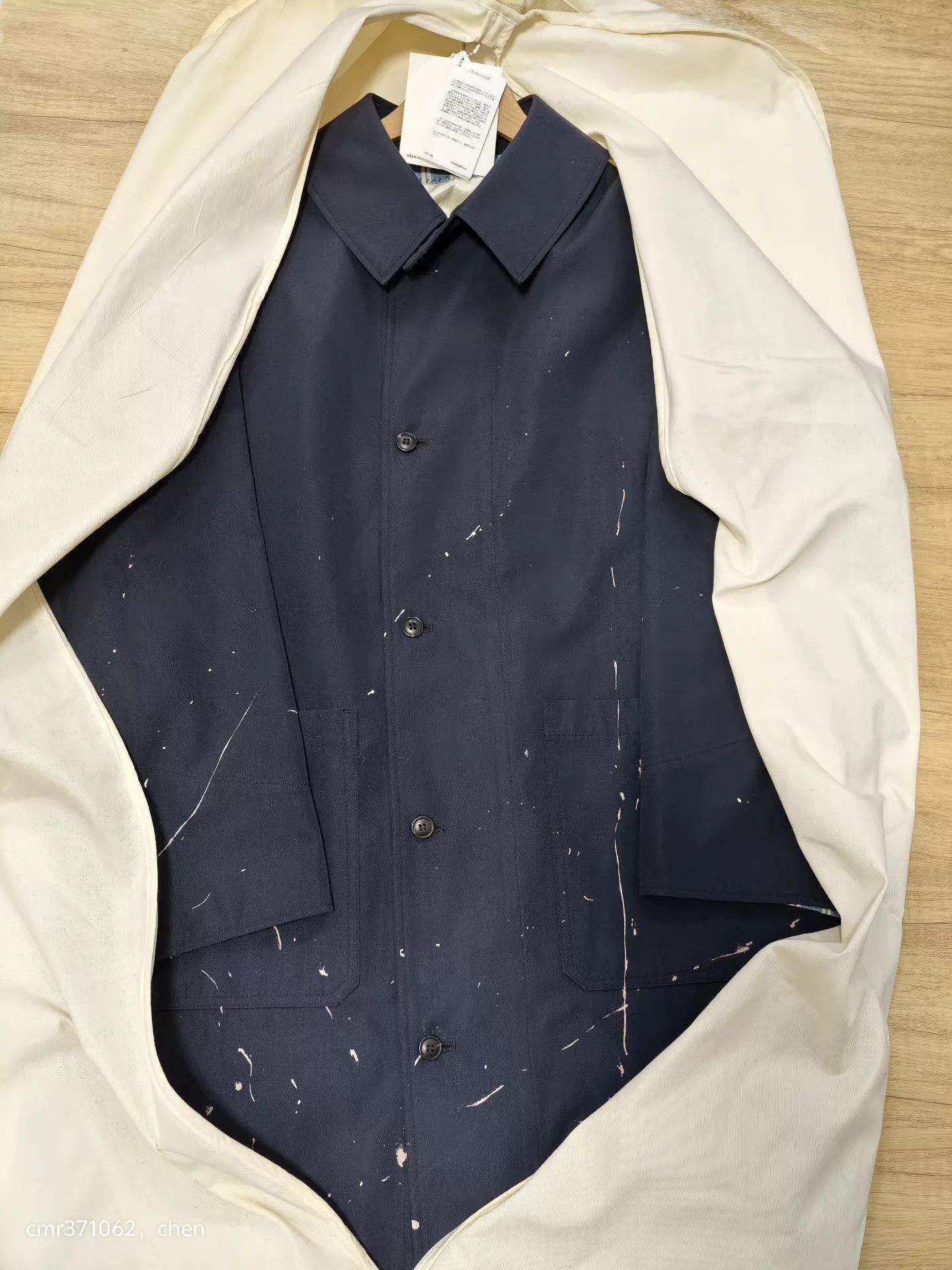 Visvim VISVIM 20AW GREASE MONKEY COAT (W/L) Navy 1,2 Size US S / EU 44-46 / 1 - 9 Thumbnail