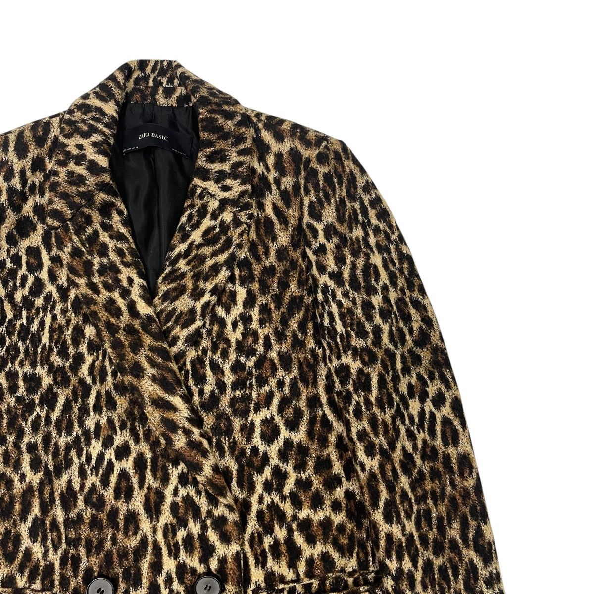 Zara 🔥Vintage Zara Leopard Wool Coat Jacket Size M / US 6-8 / IT 42-44 - 5 Thumbnail