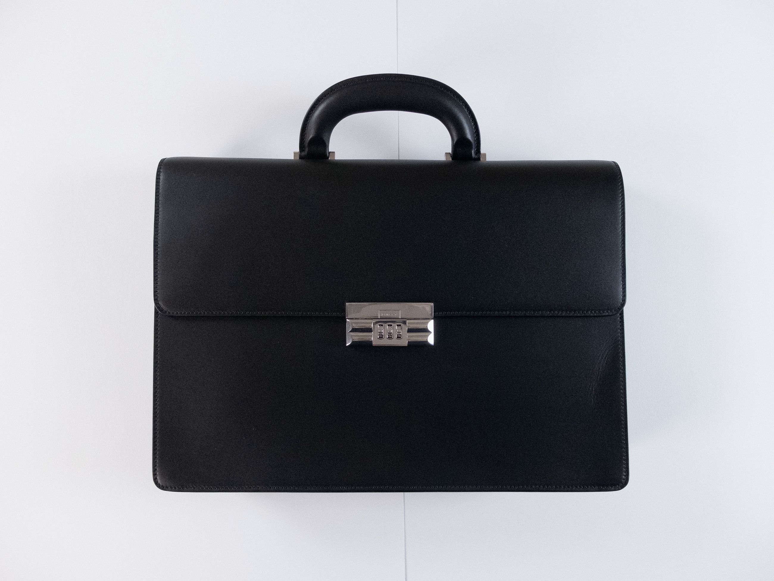 Bally BALLY Busy black deerskin leather dial combination briefcase Size ONE SIZE - 4 Thumbnail