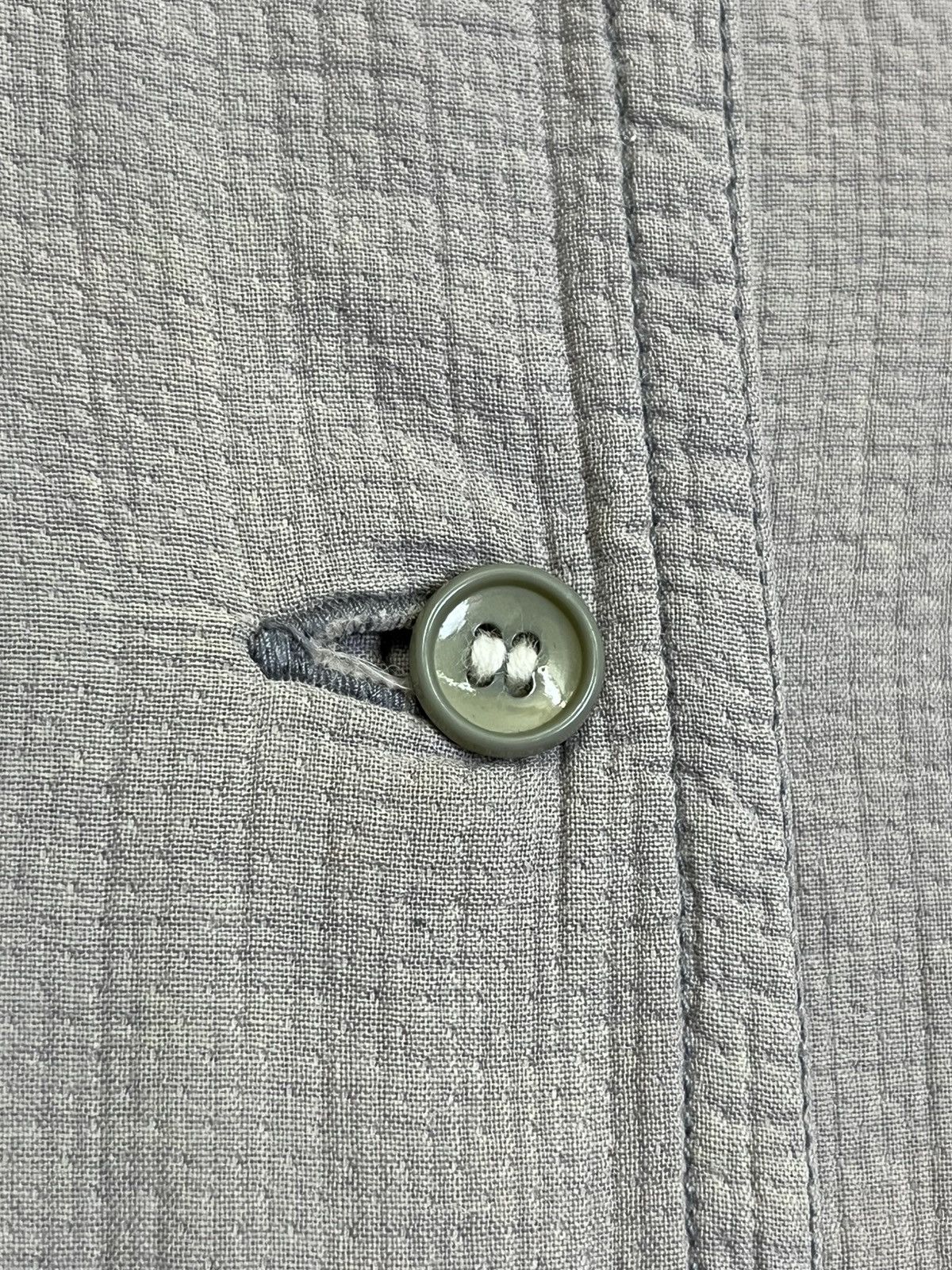 Issey Miyake Vintage ISSEY MIYAKE single pocket button ups faded shirt Size US M / EU 48-50 / 2 - 6 Thumbnail
