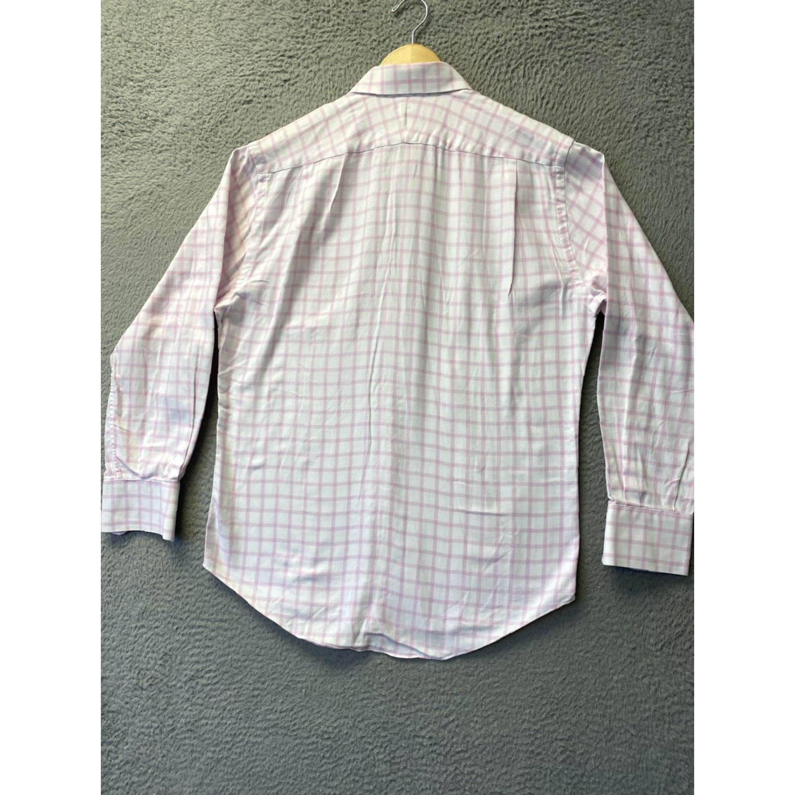 Neiman Marcus VINTAGE Neiman Marcus Dress Shirt Mens 15.5 Pink Check Long Sleeve Slim Fit Business Party Workwear Size US M / EU 48-50 / 2 - 8 Thumbnail