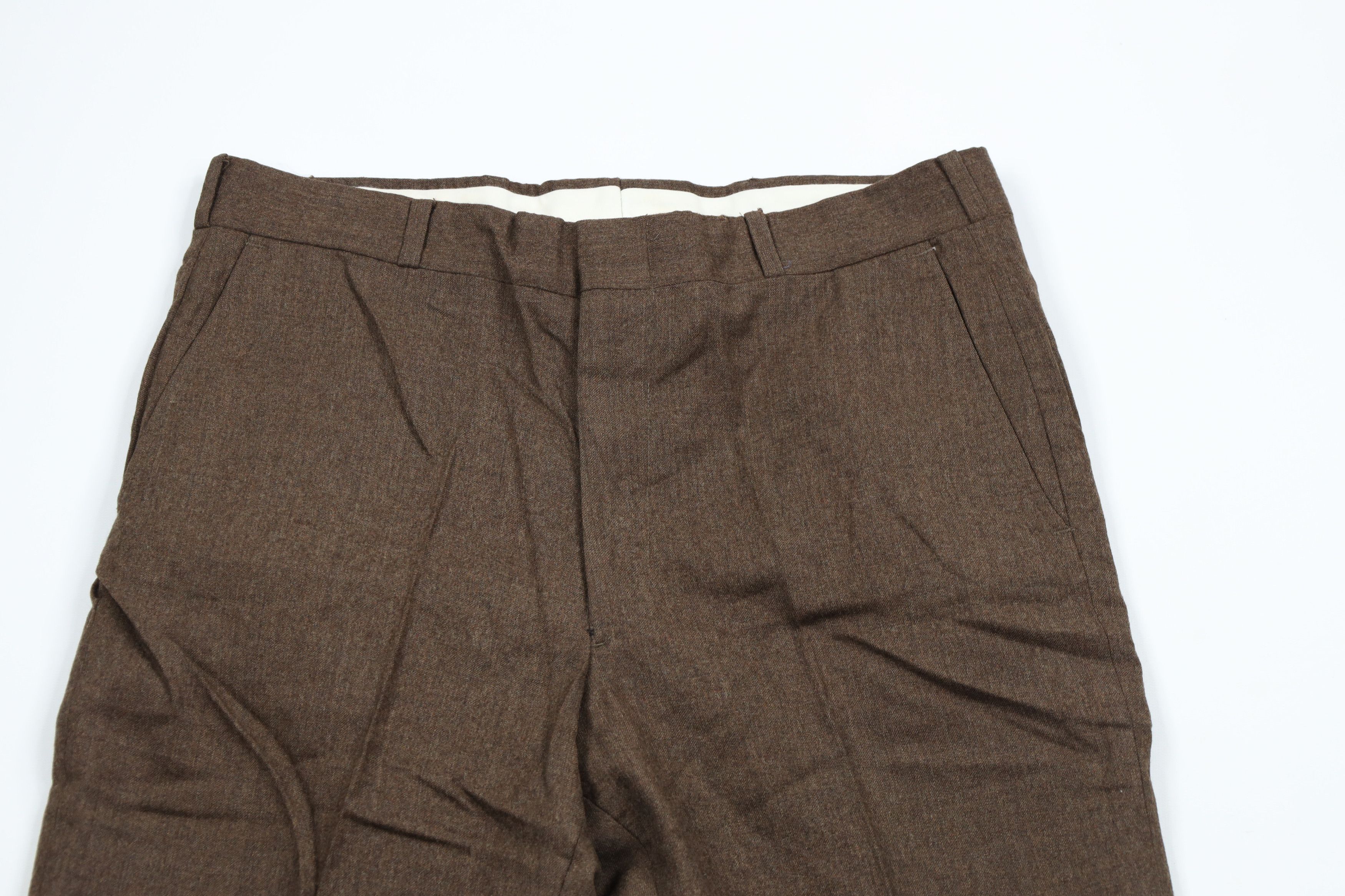 Vintage Vintage 70s Streetwear Blend Flared Chino Pants Brown USA Size US 32 / EU 48 - 2 Thumbnail