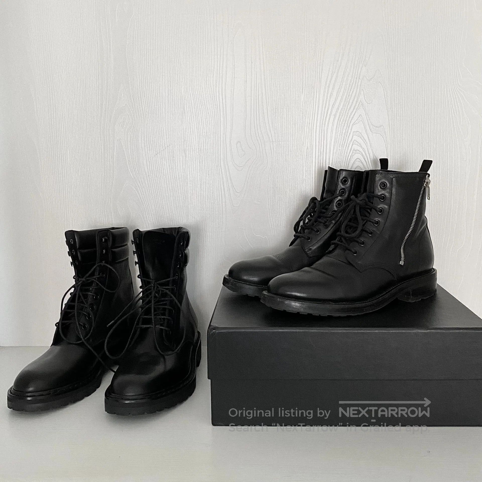 Saint Laurent Paris saint laurent black military zip boots. Size US 10 / EU 43 - 3 Thumbnail