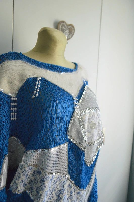 Other Unique long sweater, vintage boho retro, handmade M/L Size ONE SIZE - 2 Thumbnail