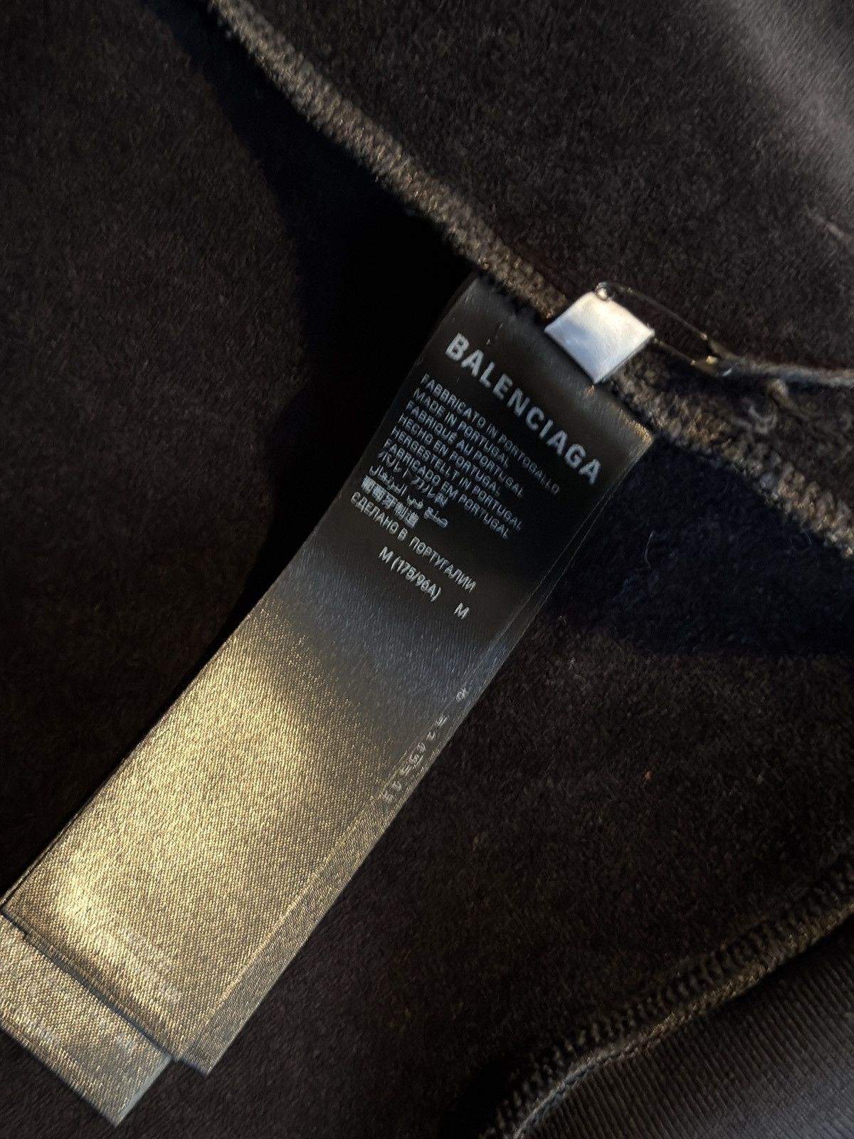 Balenciaga Balenciaga black velour 3b logo zip up hoodie medium Size M / US 6-8 / IT 42-44 - 7 Thumbnail