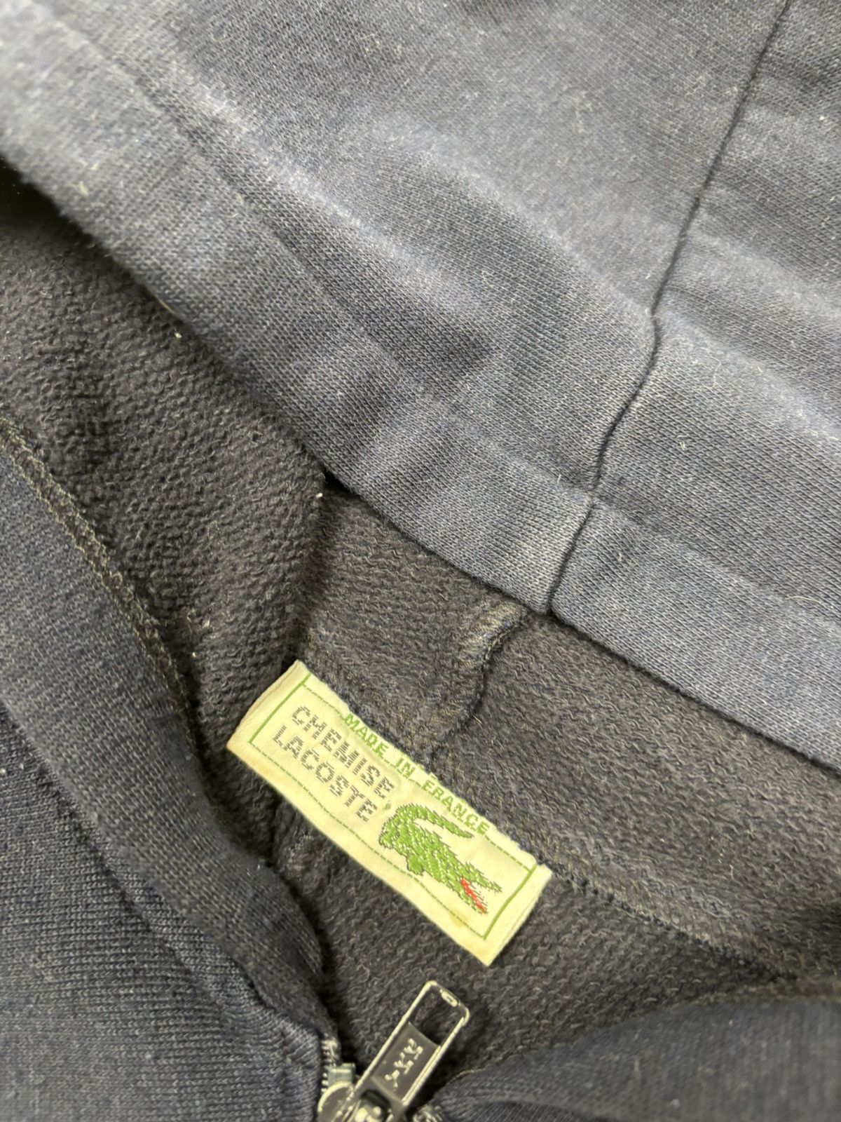 Lacoste × Vintage Chemise Lacoste Vintage 80’s Zip Hoodie Very Rare Size 5 Y2K Size US L / EU 52-54 / 3 - 6 Thumbnail