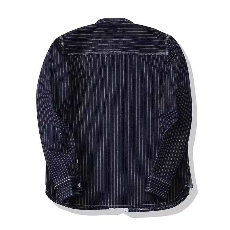 PPFM Blue colour Japanese inspired wabash shirt Size US XL / EU 56 / 4 - 2 Thumbnail