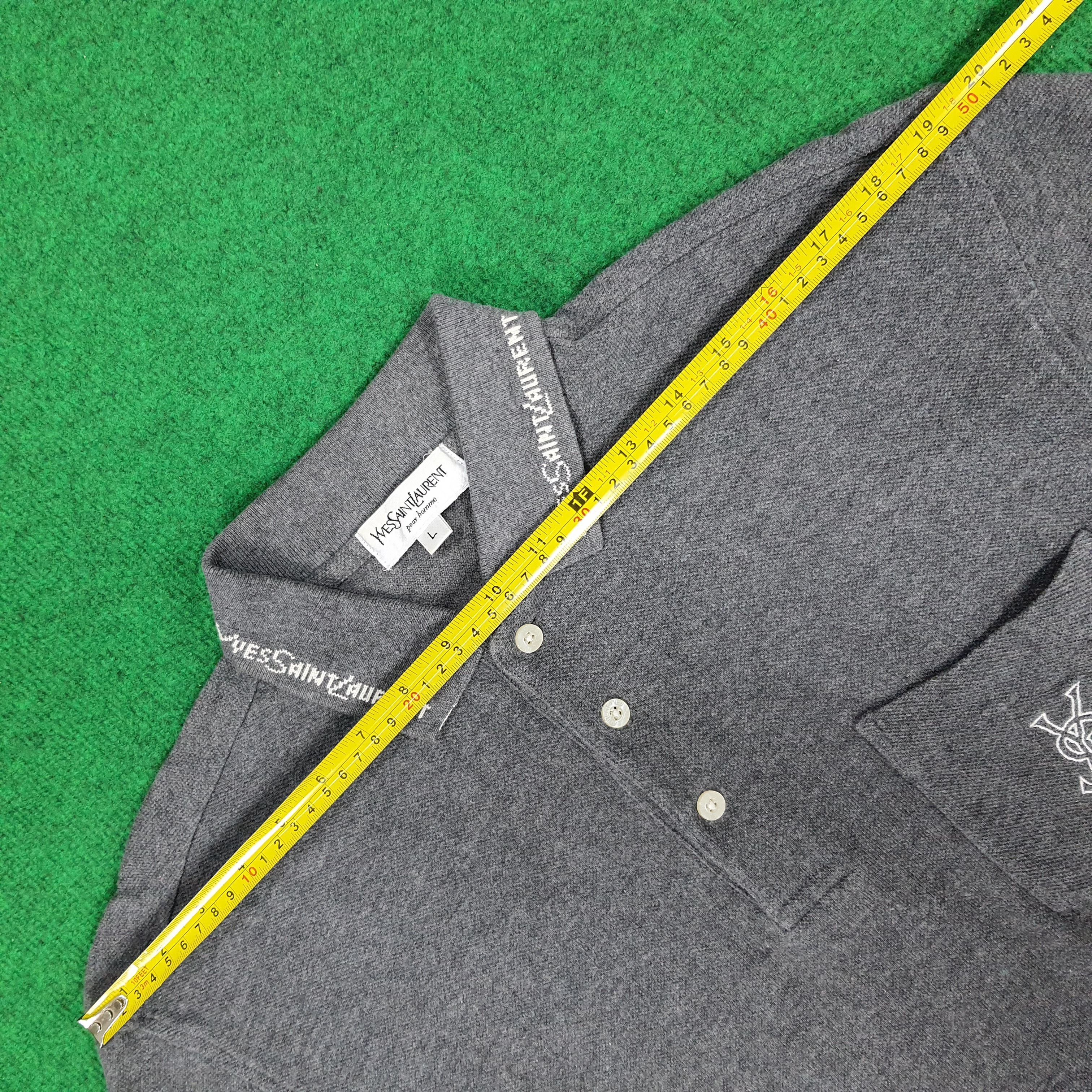 Vintage × Yves Saint Laurent Vintage Yves Saint Laurent YSL Pocket Polo Shirt Size US M / EU 48-50 / 2 - 9 Thumbnail
