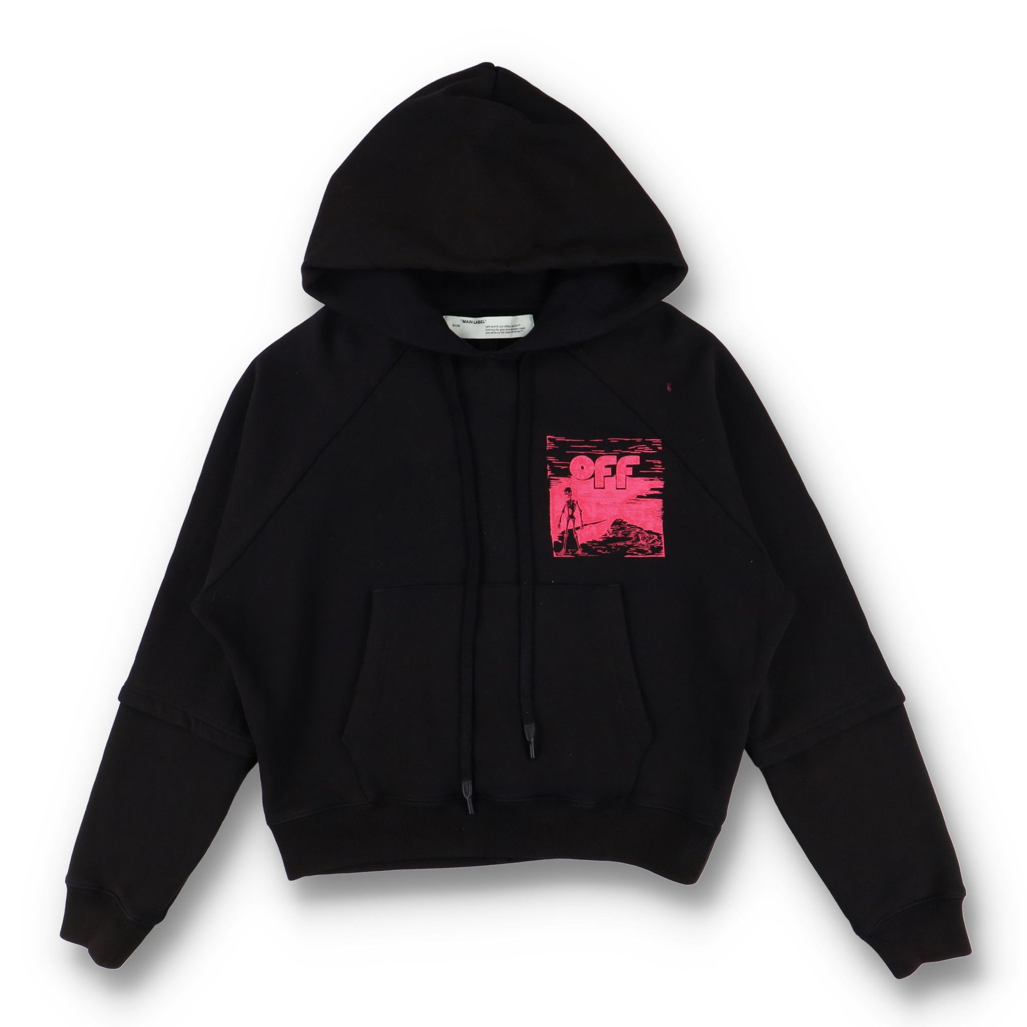 Off-White Black Floating Skulls Double Sleeve Oversized Hoodie Size US M / EU 48-50 / 2 - 1 Thumbnail