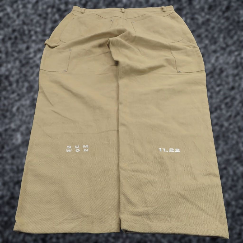 Doublet VINTAGE Sum Won Baggy Pants Men XL Carpenter Khaki Wide-Leg 38x30 Jeans? Size US 36 / EU 52 - 1 Thumbnail