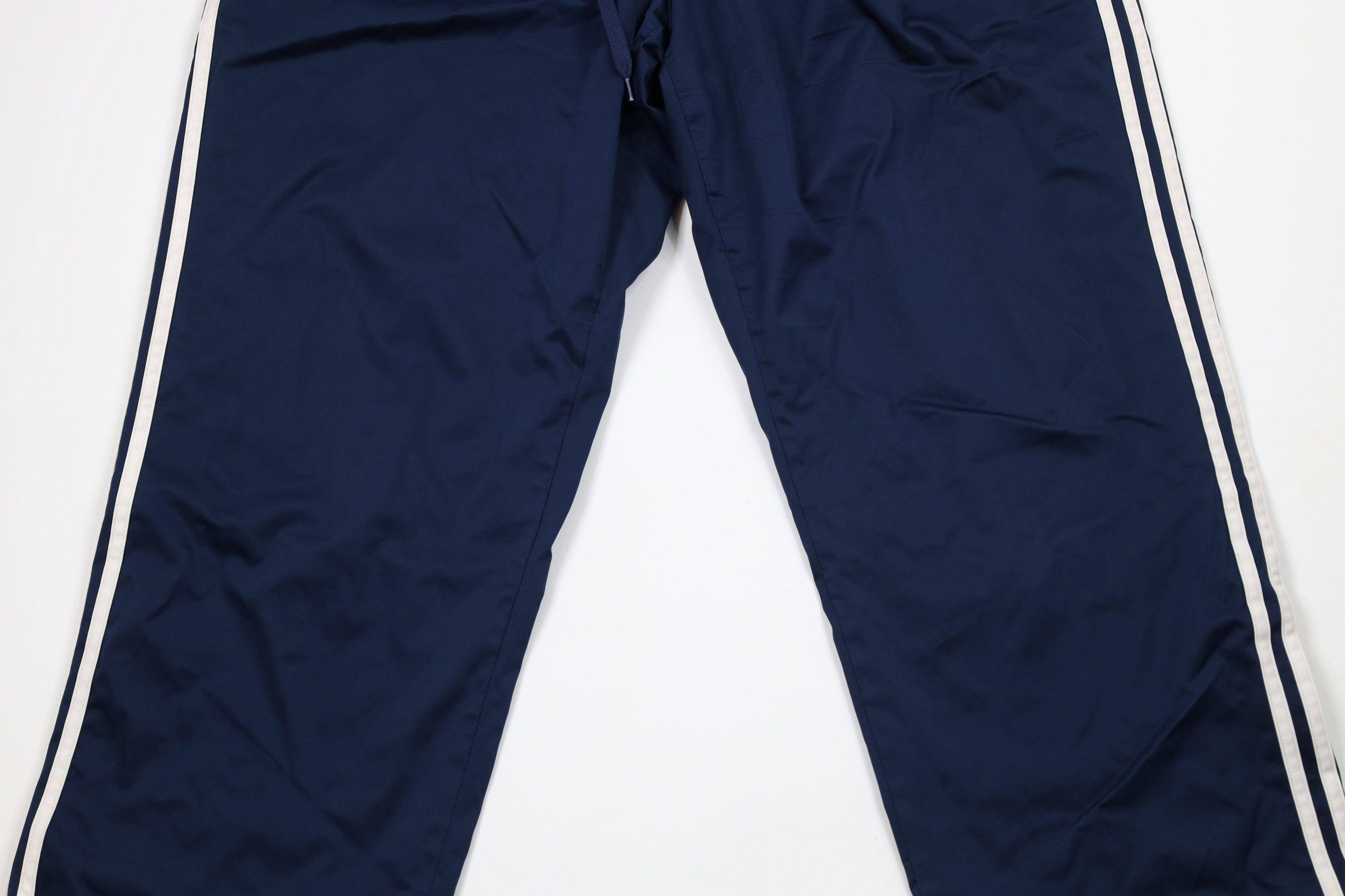Adidas × Vintage Vintage Y2K Adidas Striped Lined Wide Leg Windbreaker Pants Size US 40 / EU 56 - 3 Thumbnail