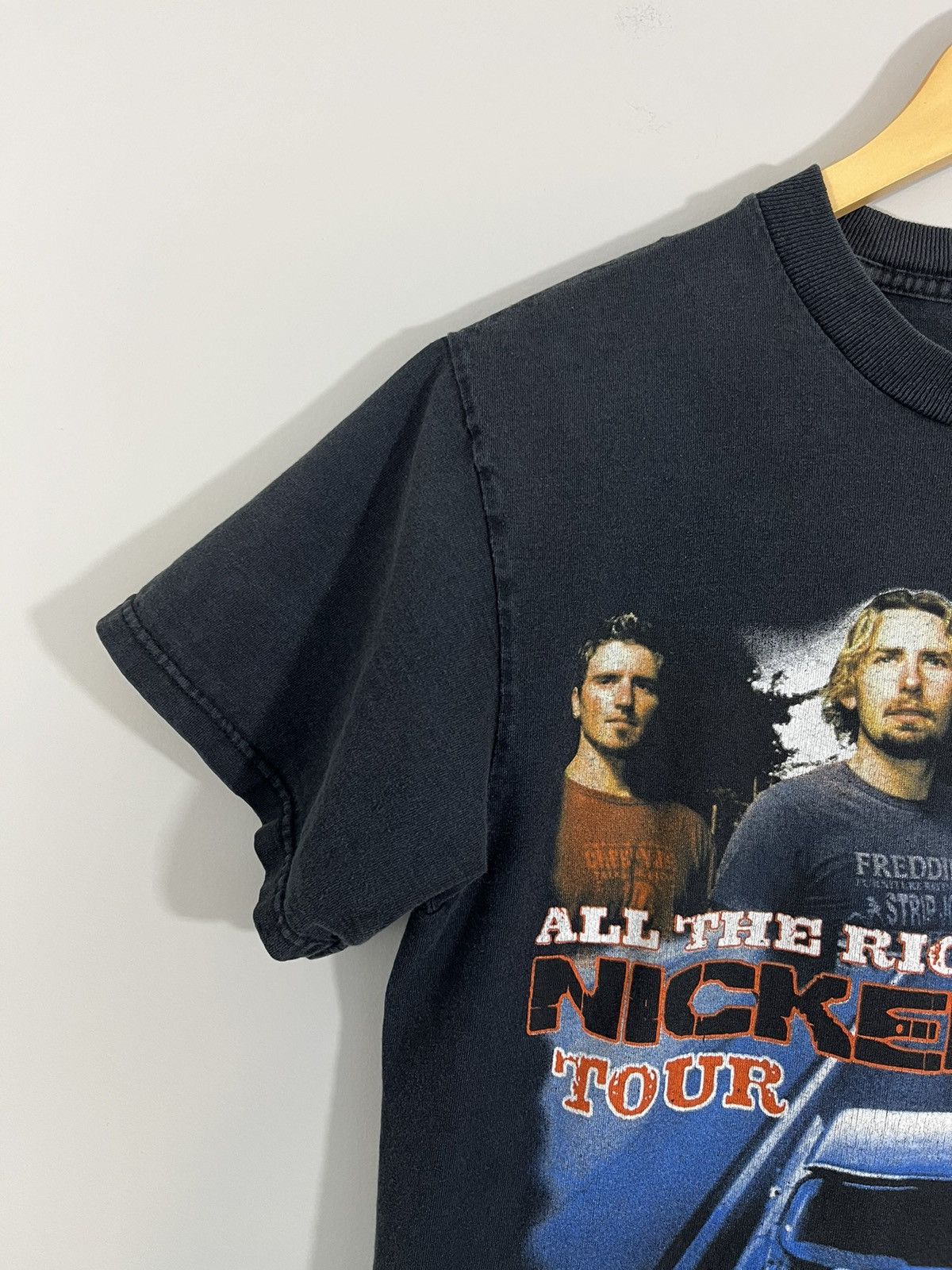 Band Tees Faded Black Nickelback 2007 Tour Y2K Band Tee Size US M / EU 48-50 / 2 - 4 Thumbnail