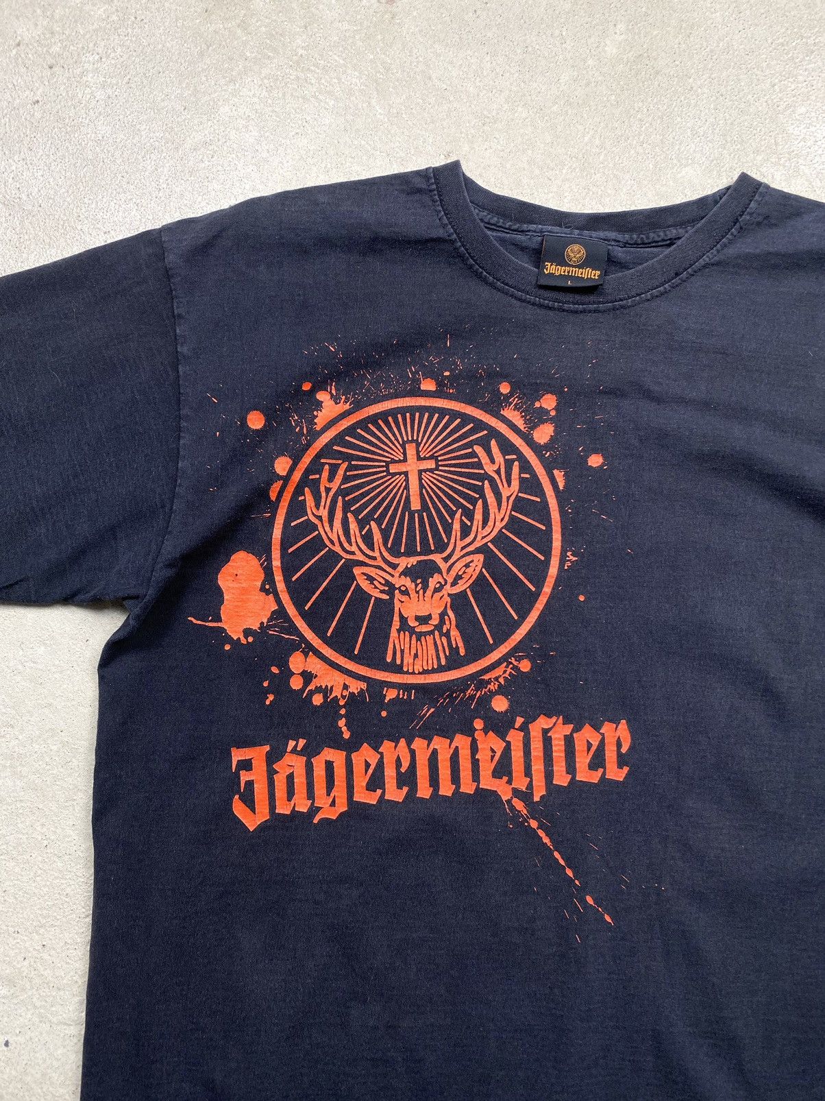 Japanese Brand Vintage 2000s Jagermeister Alcohol T Shirt Y2K Hype Size US L / EU 52-54 / 3 - 4 Thumbnail