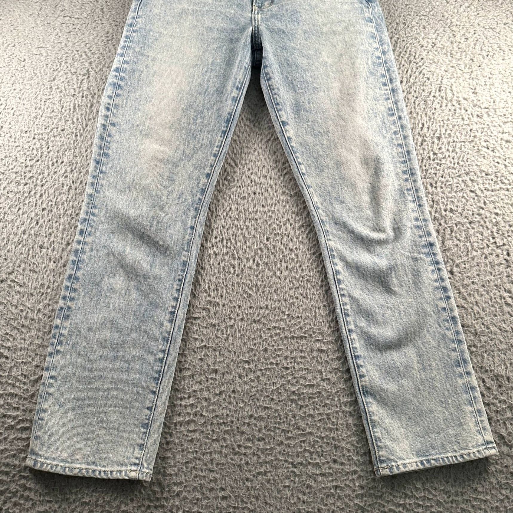 Veronica Beard VERONICA BEARD Alenah Jeans Womens 27 Slim Straight High Rise Light Blue Denim Size 27" / US 4 / IT 40 - 3 Thumbnail
