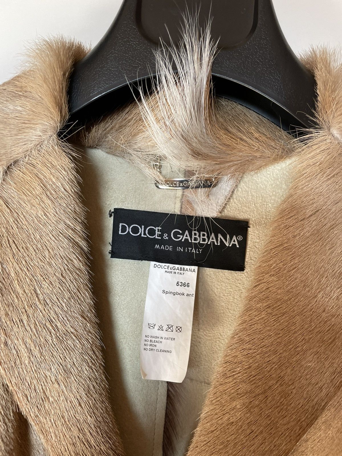 Dolce & Gabbana RESERVED Rare Dolce Gabbana FW 2000 Springbok fur jacket Size US S / EU 44-46 / 1 - 2 Thumbnail