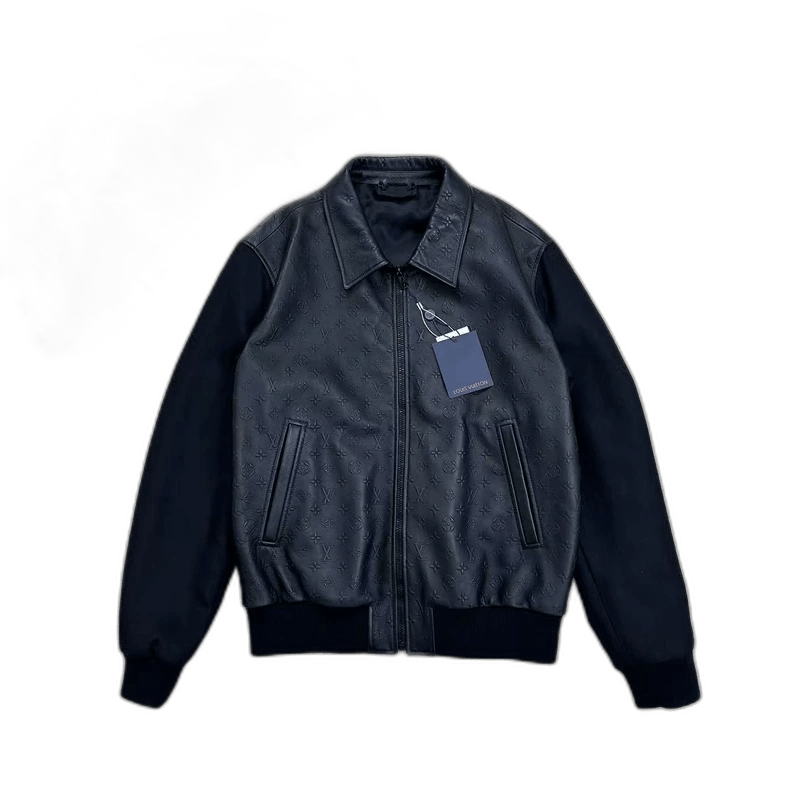 Louis Vuitton Louis Vuitton Embossed Leather Jacket Size 50 Size US L / EU 52-54 / 3 - 1 Thumbnail