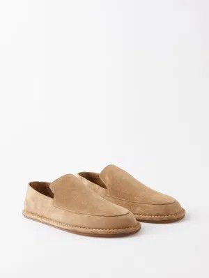 Maison Margiela o1y1124 Suede Loafers In Beige Size US 7 / EU 40 - 2 Thumbnail