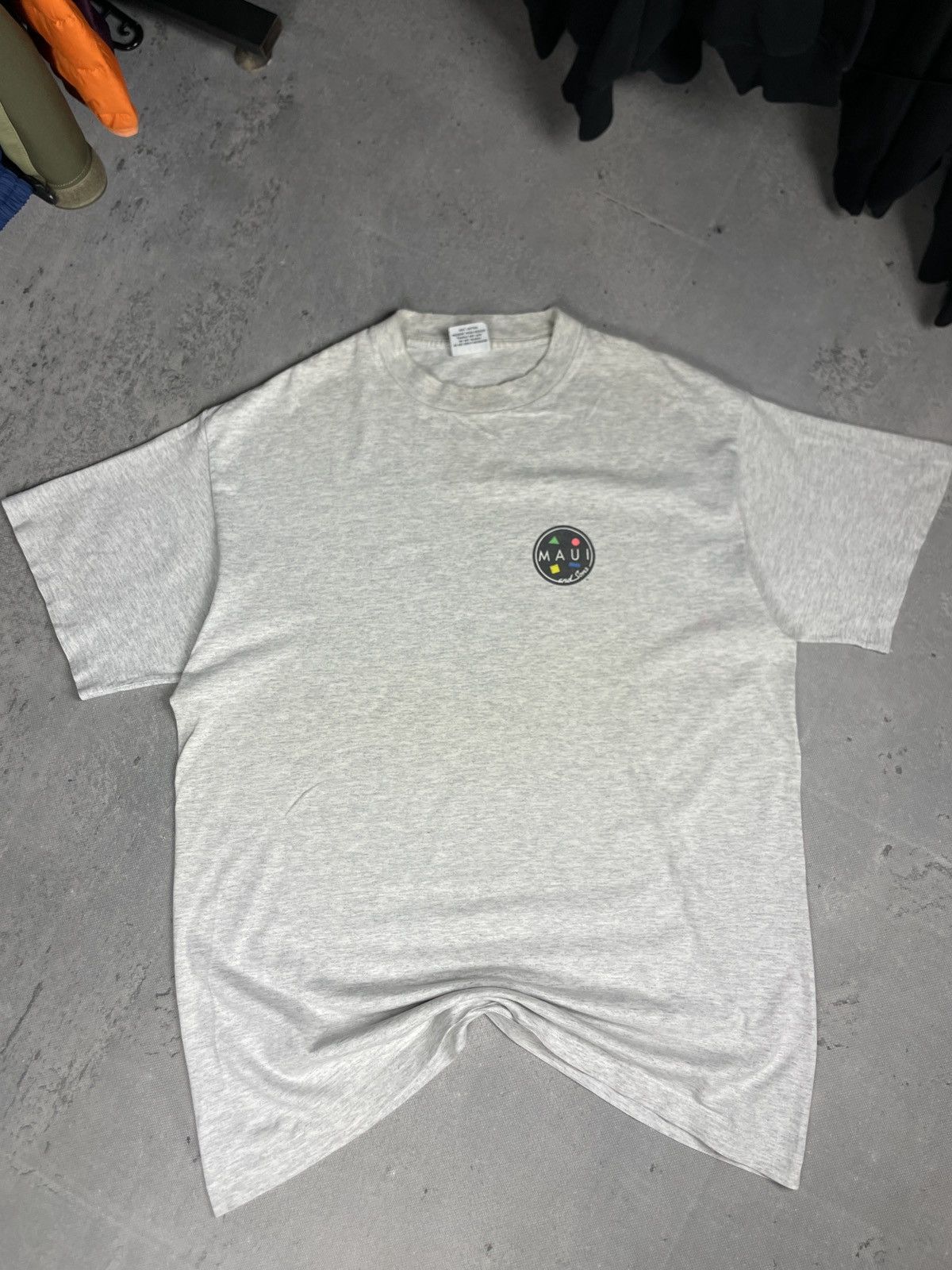 Maui and Sons × Vintage Vintage 90s Maui And Sons Pirate Ship Shark Fantasy Tee Size US XL / EU 56 / 4 - 9 Thumbnail