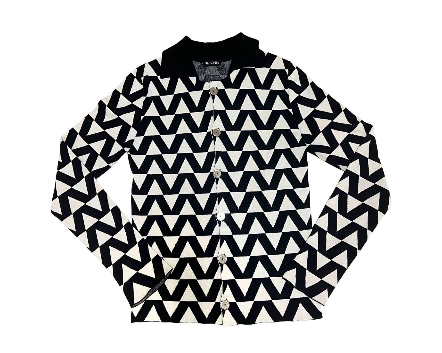 Raf Simons Raf Simons SS14 Runway Diamond Knit Long Sleeve Size US S / EU 44-46 / 1 - 1 Thumbnail