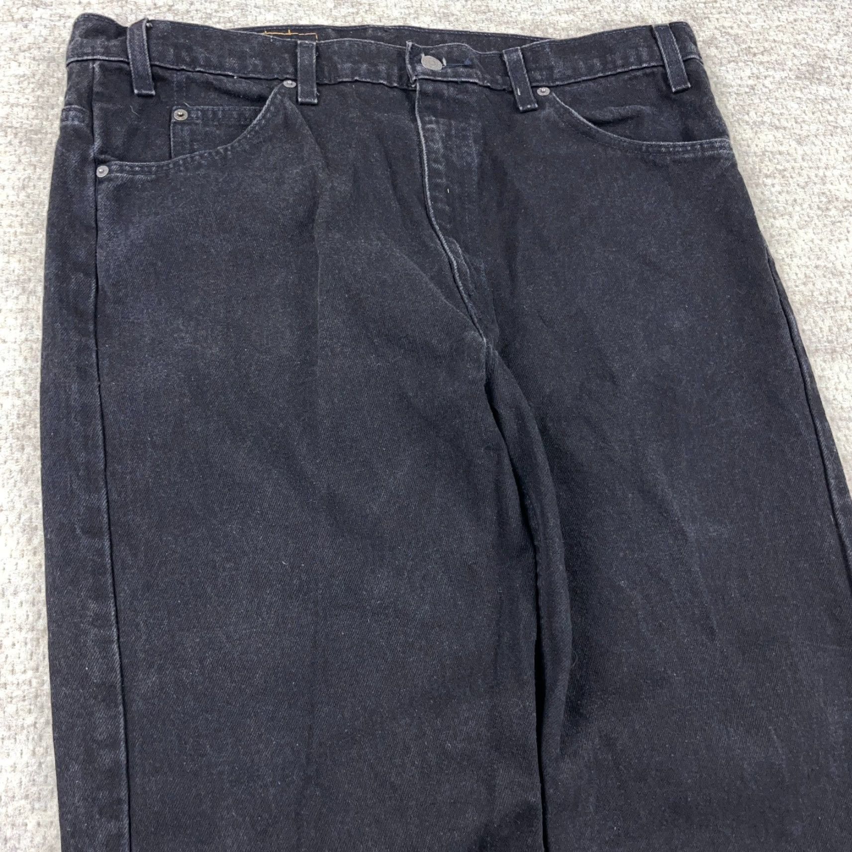 Levi's VINTAGE Levi's 505 Jeans Men 36x25 Straight Regular Fit Denim Black 80s 90s Modern Compact Dresswear Mens Size US 36 / EU 52 - 7 Thumbnail