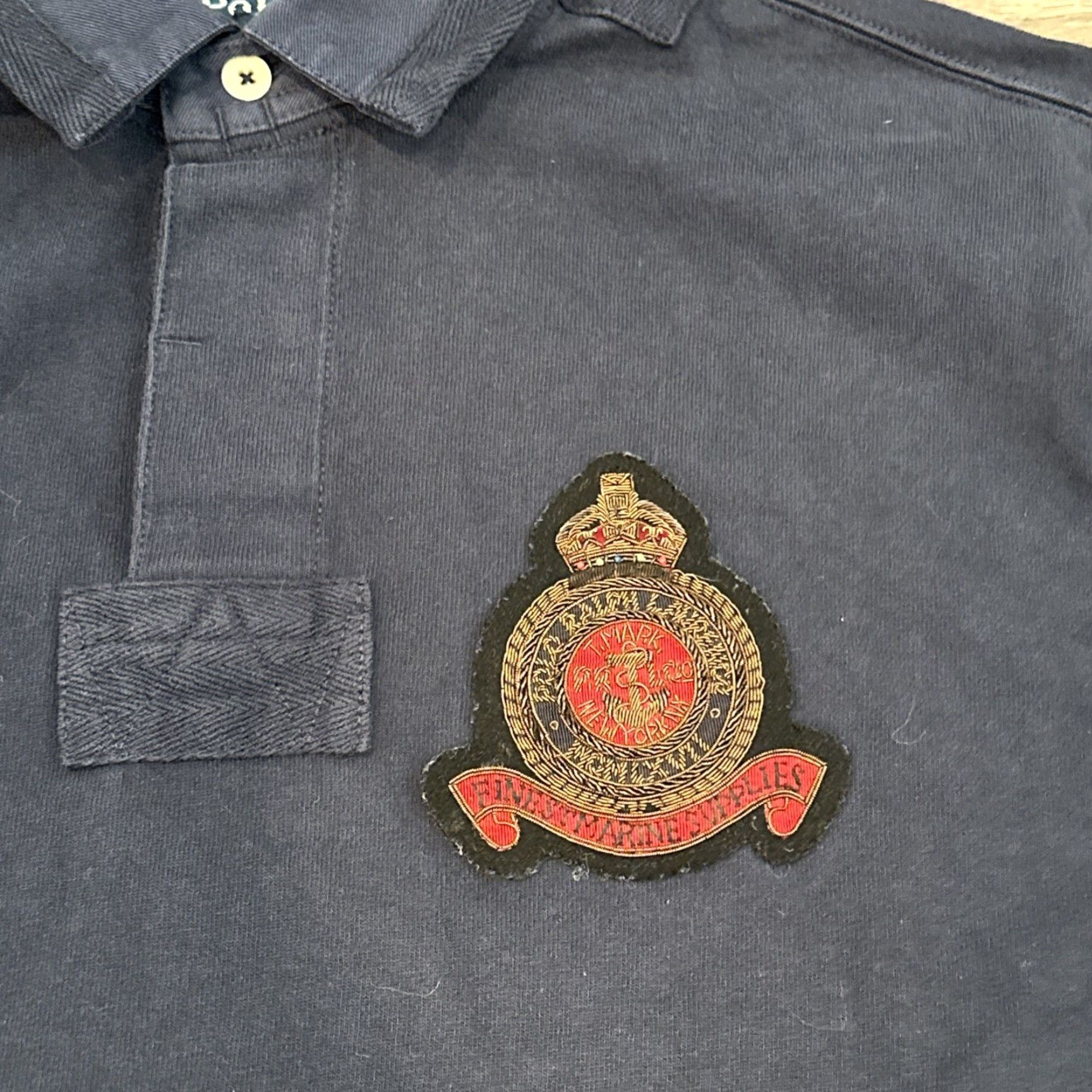 Polo Ralph Lauren Polo Ralph Lauren Nautical Smock Rugby Shirt, Blue, Mens XL Size US L / EU 52-54 / 3 - 2 Thumbnail
