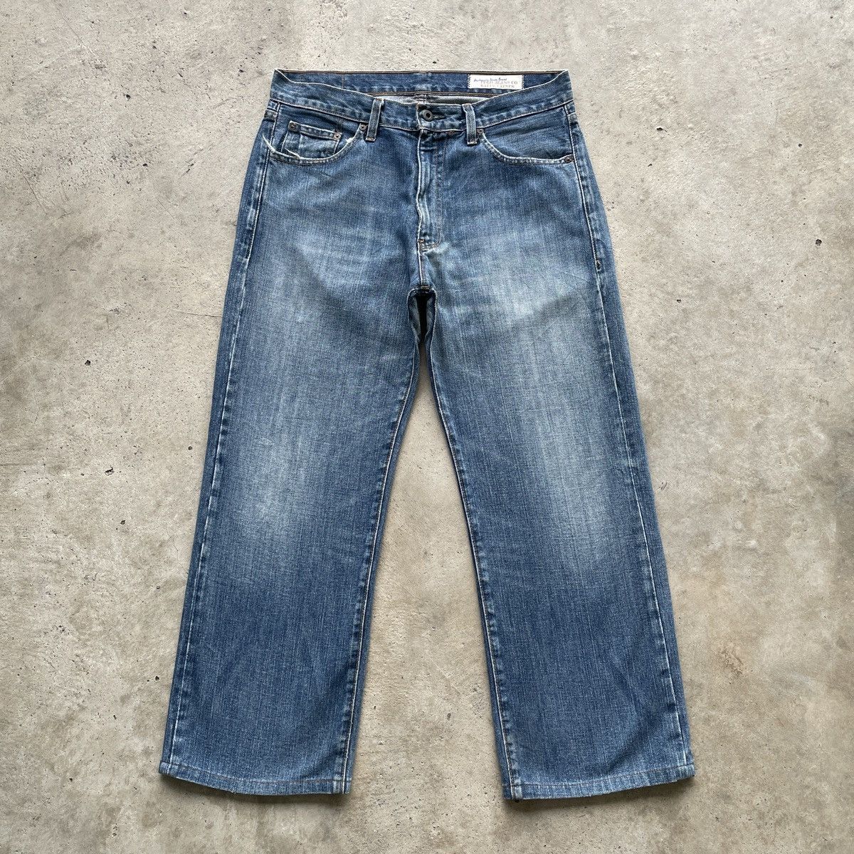 Ralph Lauren Vintage Polo Ralph Lauren Baggy Jeans Faded Denim Pants W33 Size US 33 - 1 Thumbnail