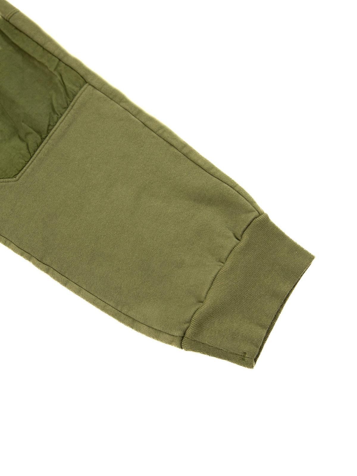 C.P. Company C.P. Company Mens Diagonal Fleece Mixed Lens Khaki Sweatpant Size US 32 / EU 48 - 3 Thumbnail