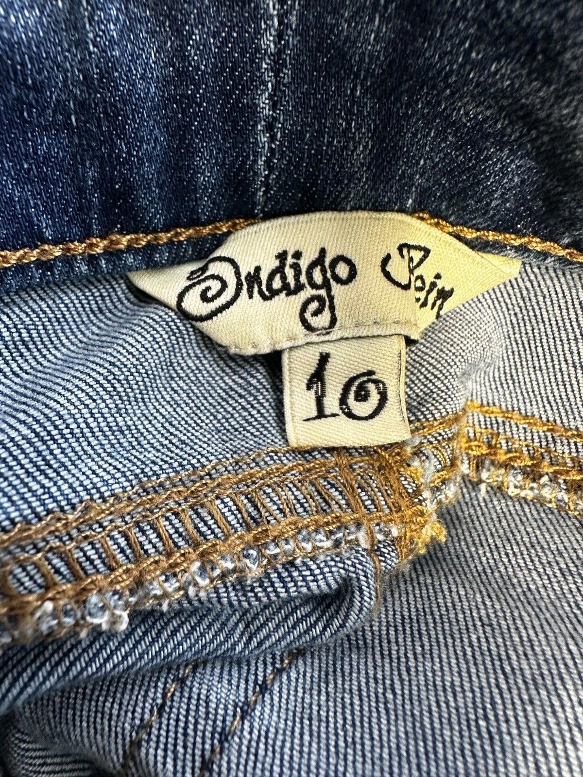 Designer Indigo Rein Ankle Length Denim Blue Jegging Girl size 10 Size 24" / US 00 / IT 34 - 6 Thumbnail