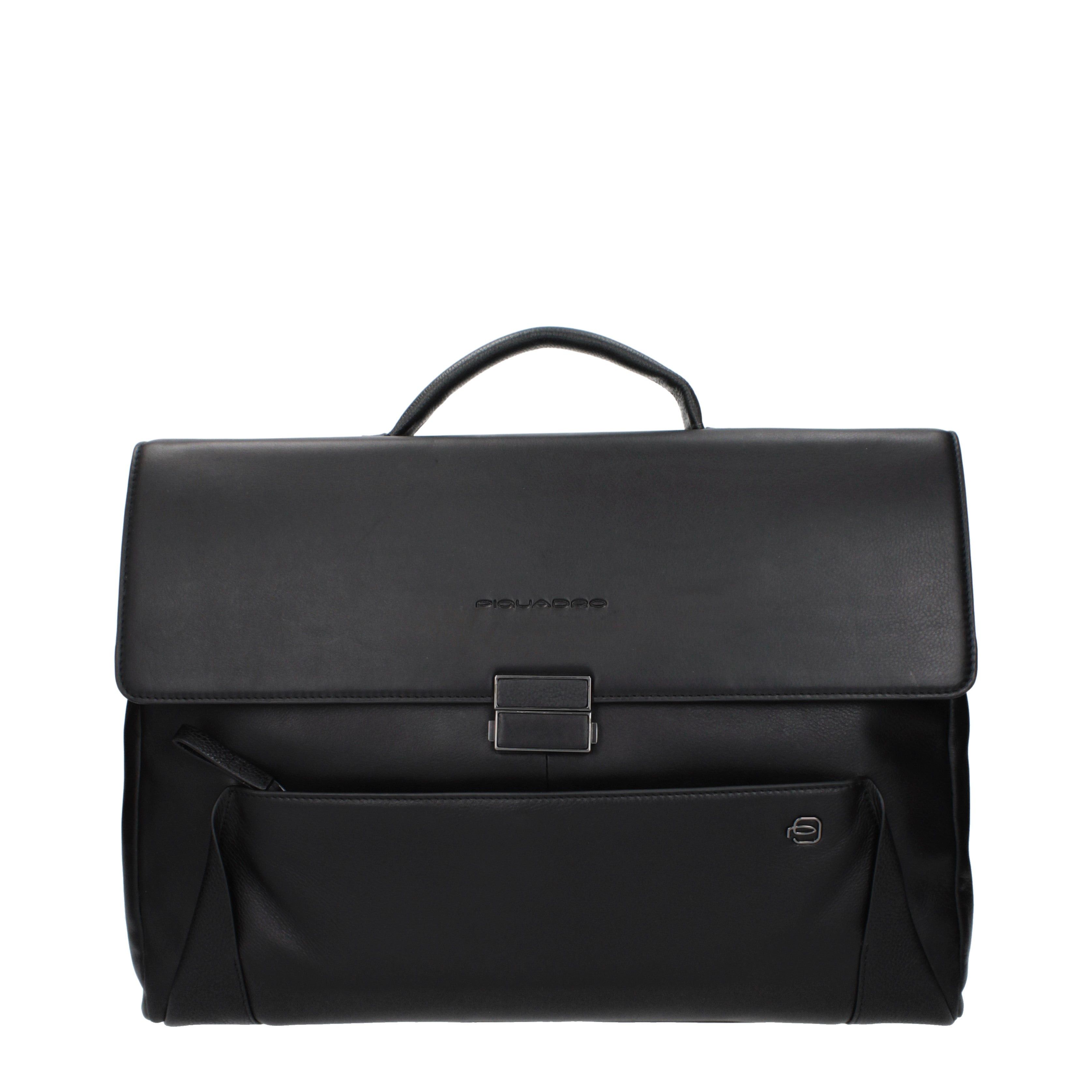 Piquadro Piquadro Work Bags Men Leather Black Size ONE SIZE - 1 Thumbnail