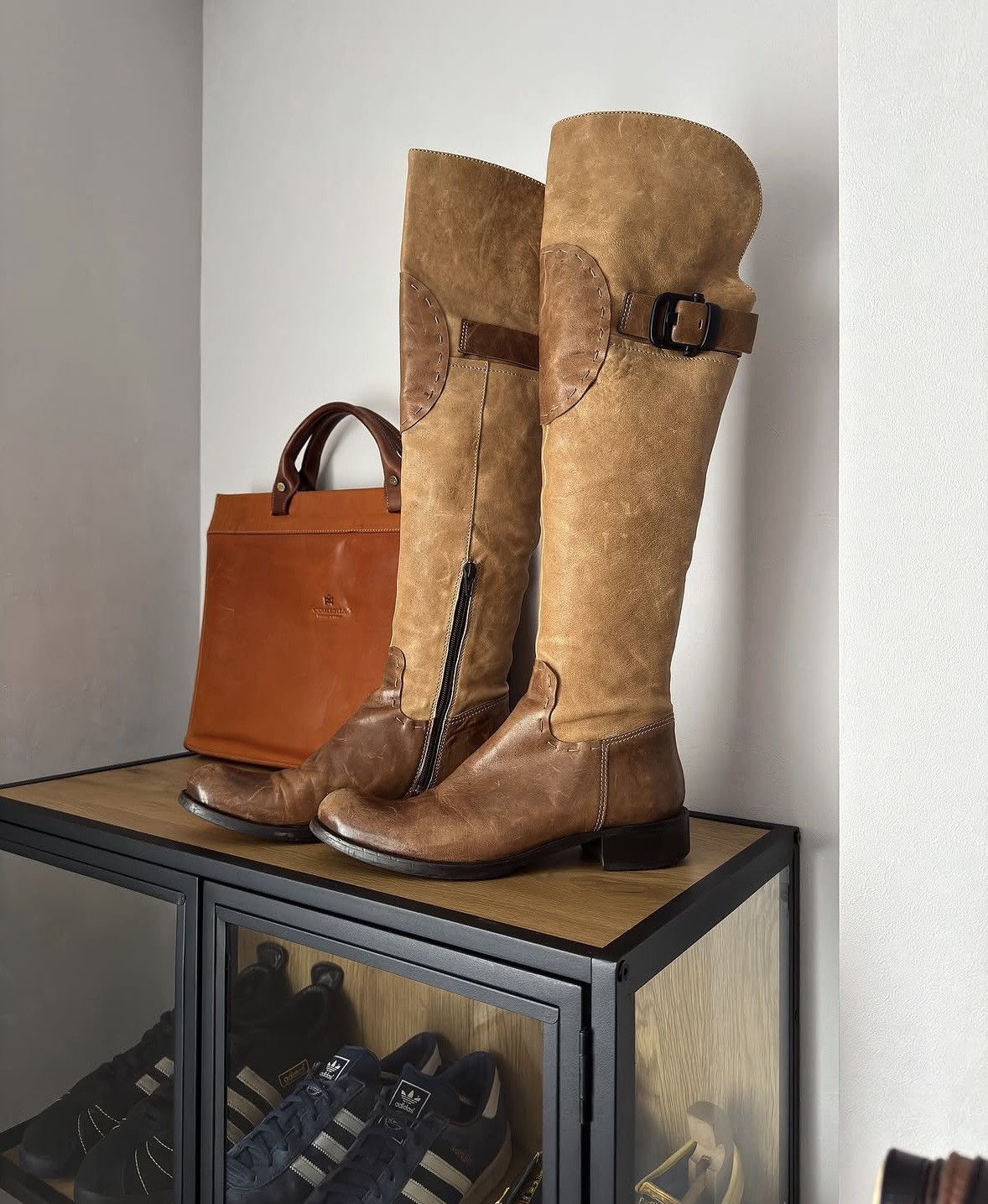 Vintage Comma archive leather knee high boots Size US 8 / IT 38 - 2 Thumbnail