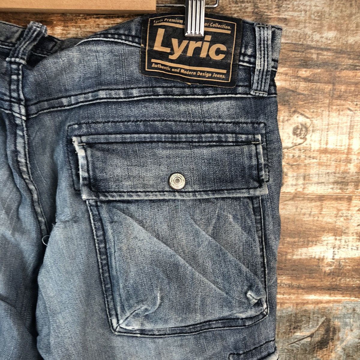 Japanese Brand DL Lyric utility Black Multipocket Denim Pants #A2070 Size US 33 - 18 Thumbnail