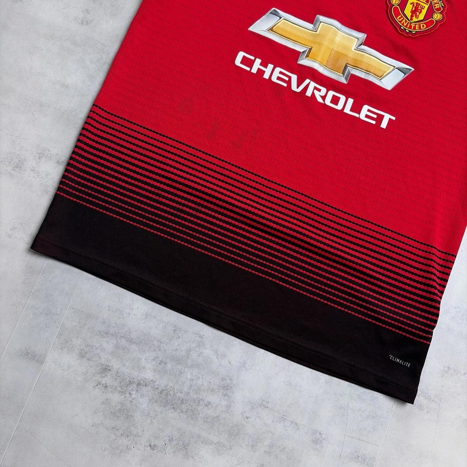Adidas Y2K Red Adidas Manchester United 2018/19 Home Futbol Jersey Size US S / EU 44-46 / 1 - 3 Thumbnail