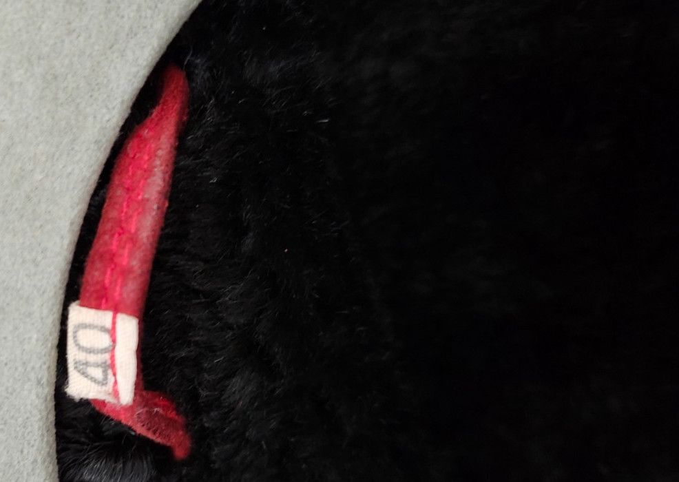 Other Vintage Suede Coat with Black Fur Trim Winter Jacket Size L / US 10 / IT 46 - 16 Thumbnail