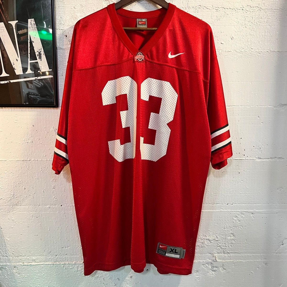 Nike Vintage Nike Ohio State '#33' Mesh Football Jersey Size US XL / EU 56 / 4 - 1 Thumbnail