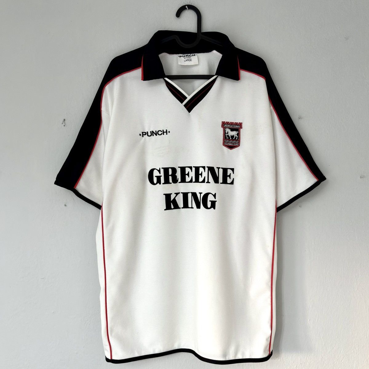 Vintage 2000 2001 Ipswich Punch Retro Vintage Soccer Jersey Shirt L Size US L / EU 52-54 / 3 - 3 Thumbnail