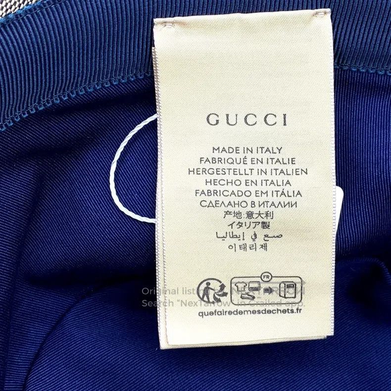 Gucci gucci SizeM Ebony logo jacquard full print casual fisherman Size ONE SIZE - 8 Thumbnail