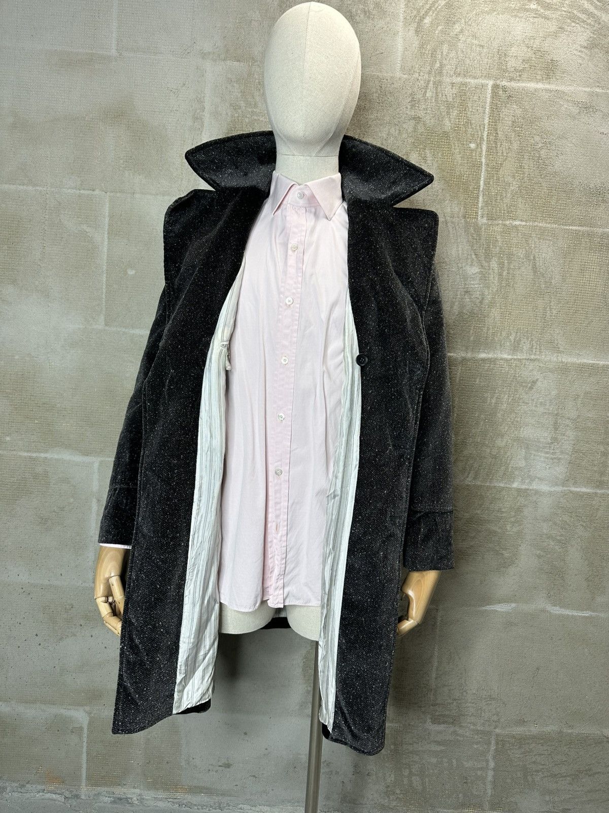 Dolce & Gabbana × Vintage Vintage Dolce & Gabbana Velour Wool Coat Size US M / EU 48-50 / 2 - 6 Thumbnail