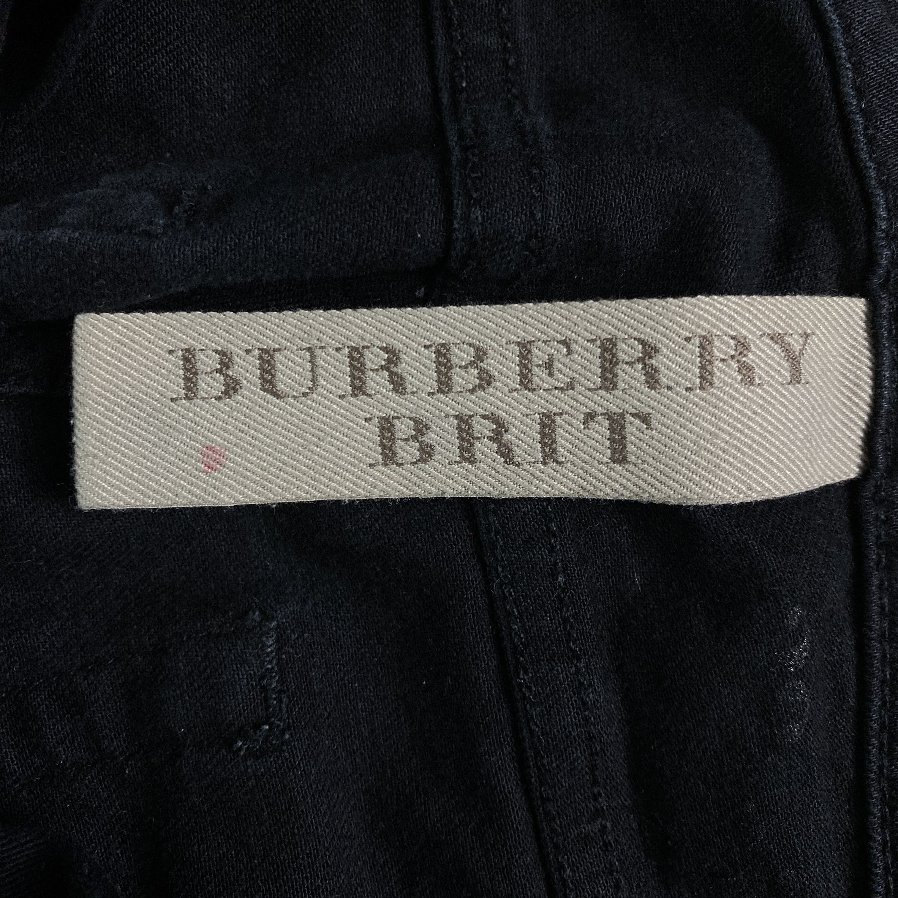 Burberry Women’s Denim Pants Burberry Brit Slim Size 38R Black Size 27" / US 4 / IT 40 - 6 Thumbnail