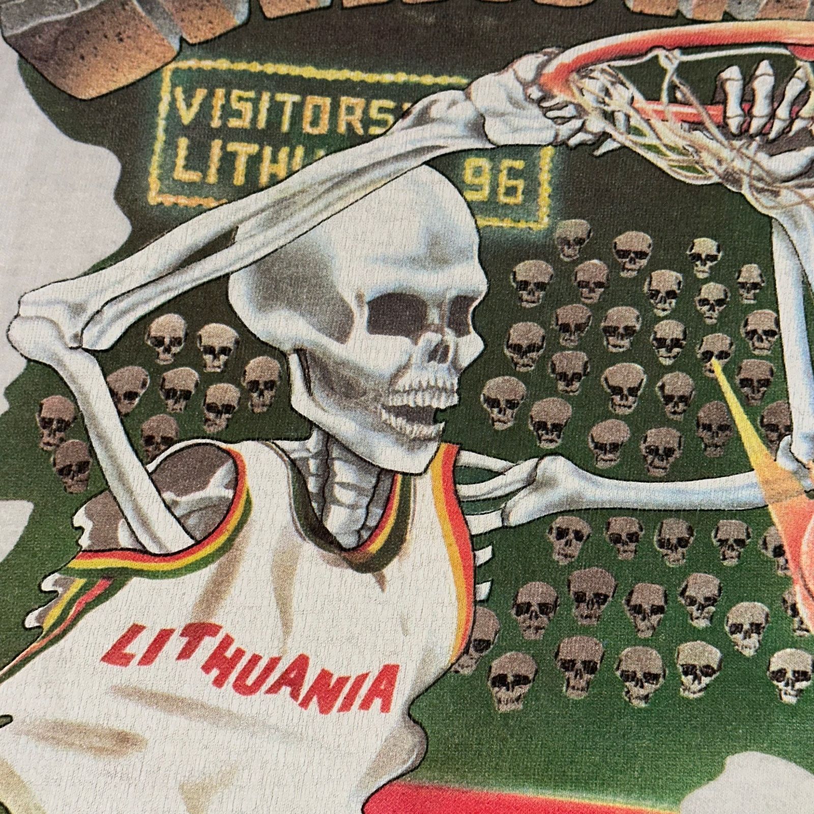 Grateful Dead × Vintage 90s Single Stitch Grateful Dead Lithuania Basketball Tee XL Size US XL / EU 56 / 4 - 9 Thumbnail