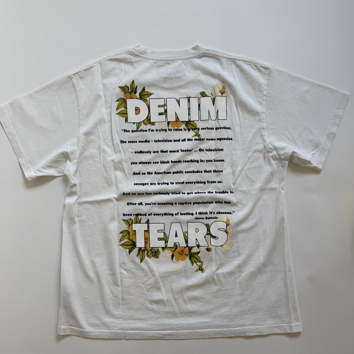 DENIM TEARS Denim Tears James Baldwin 2020 Riot Tee Large Size US L / EU 52-54 / 3 - 2 Thumbnail