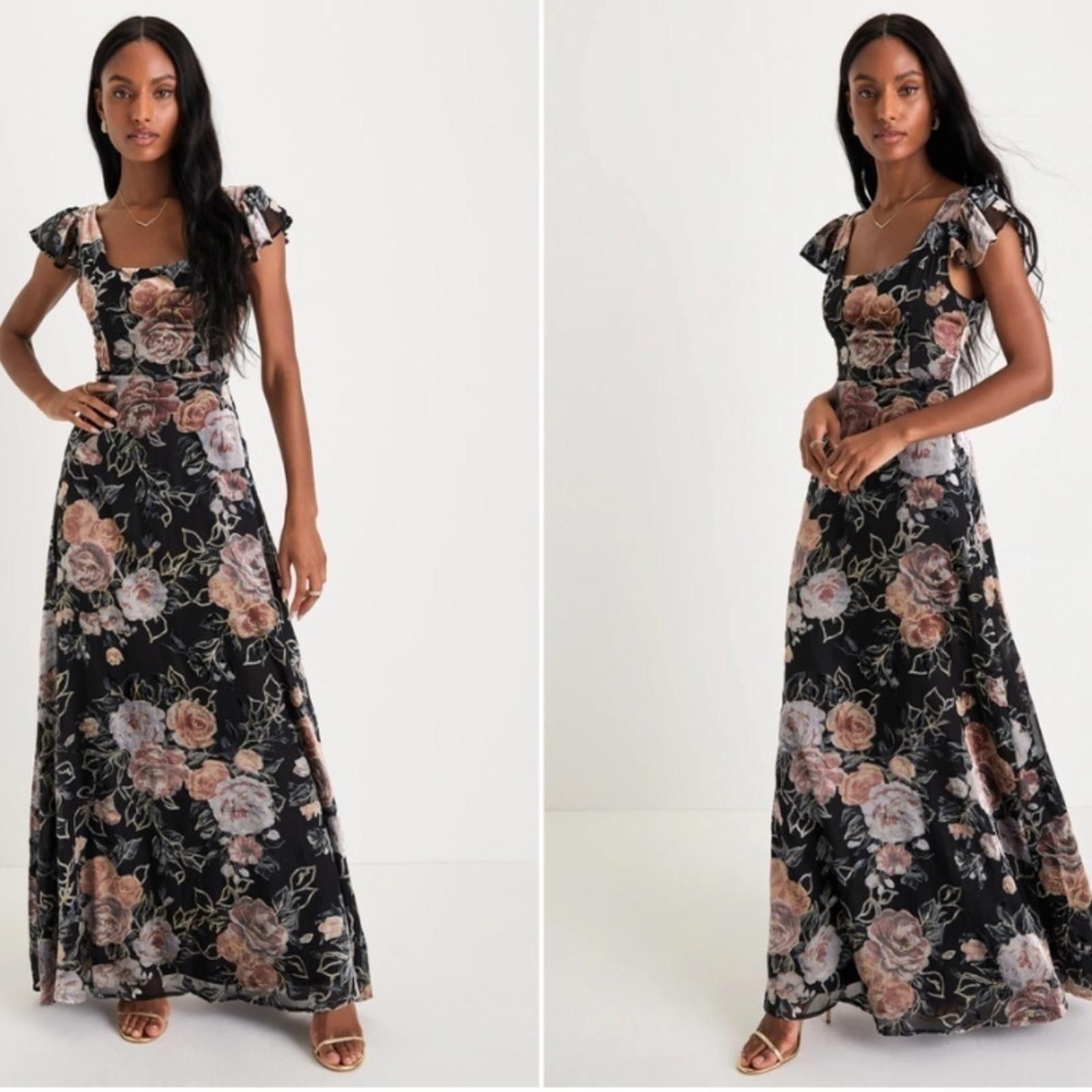 Lulus LULUS Romantic Sexy Elegant Floral Wedding Maxi Dress Size S / US 4 / IT 40 - 4 Thumbnail