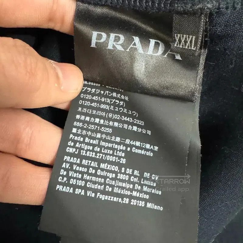 Prada Prada Cotton Sweatshirt in Navy Blue for Men. Size US XXL / EU 58 / 5 - 4 Thumbnail