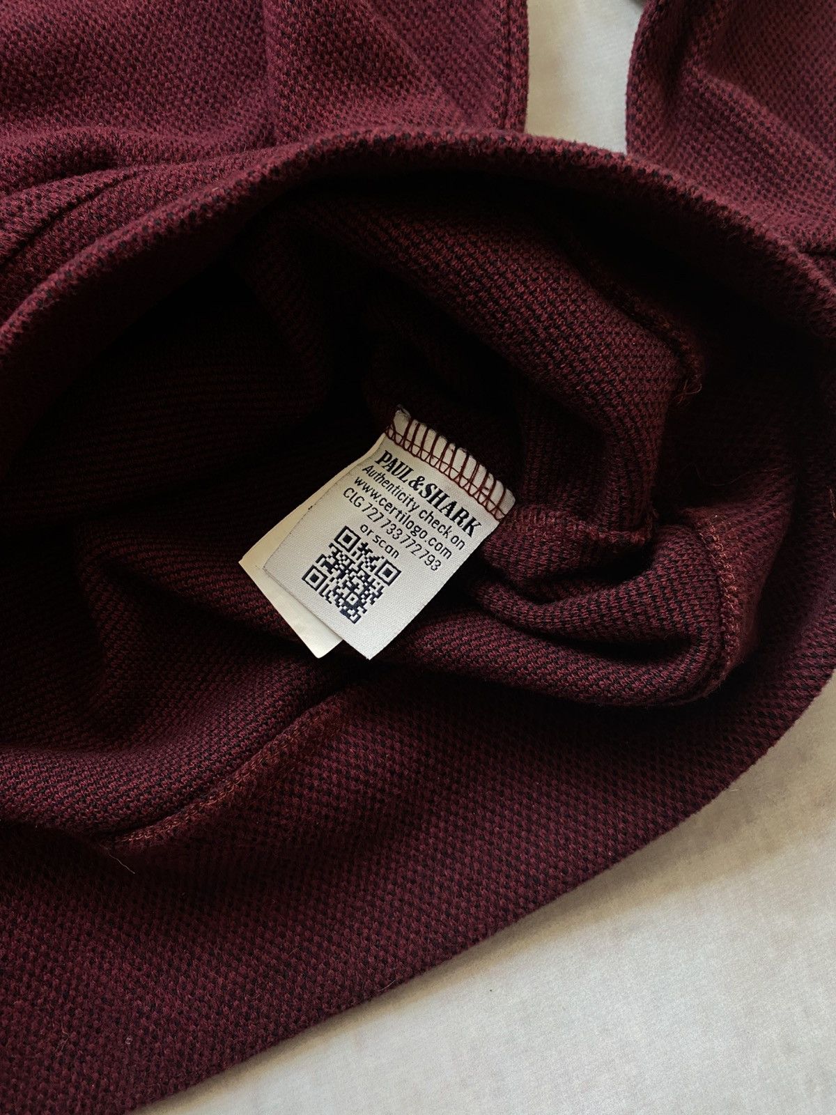 Paul & Shark × Vintage Paul Shark Luxury Italian Designers Sweater Y2k Dark Cherry Size US L / EU 52-54 / 3 - 5 Thumbnail